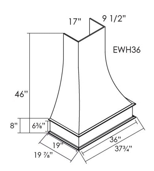 AW-EWH36 ( Wood Hood 36"W )