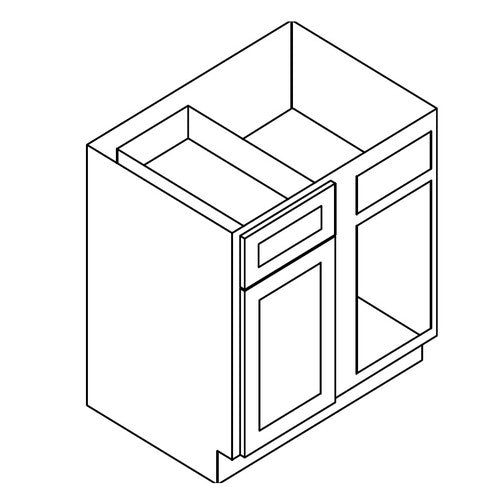 AW-BBLC42/45-39"W ( Base Blind Corner 39"Wx24"Dx34.5"H Min Pull From: 42"W to 45"W )