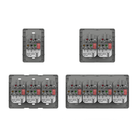 Backplate And Faceplates With Rocker Switch