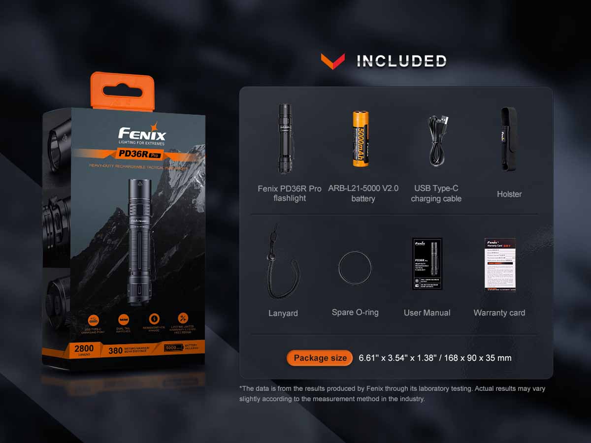 Fenix PD36R PRO Rechargeable Flashlight