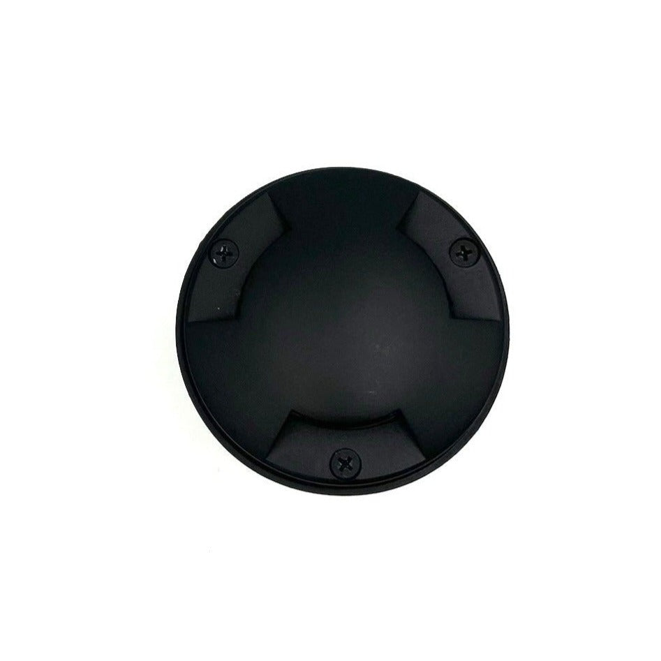 3X Black Brass In-Ground Well Light