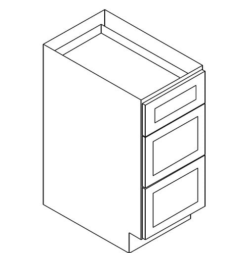 AW-DB30(3) ( Drawer Base 30"Wx24"Dx34.5"H 3 Drawers )