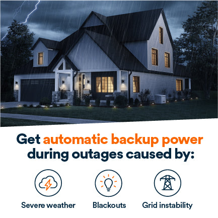 Generac Standby Generator, 18kW Bundled with Transfer Switch