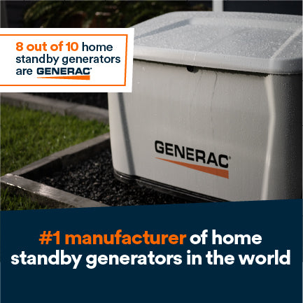 Generac Standby Generator, 18kW Bundled with Transfer Switch