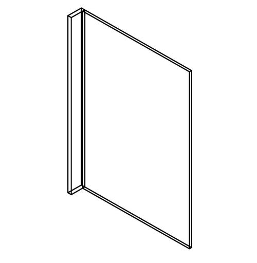 AW-REP2496(3)-3/4" ( (AW-GW-TW-PW) Refrigerator End Panel 24"Wx3/4"Dx96"H with 3" return )