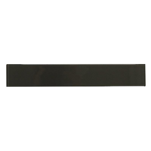 Vetro Midnight Gray Glass Mosaic Backsplash Subway Tile | 2x12 in.