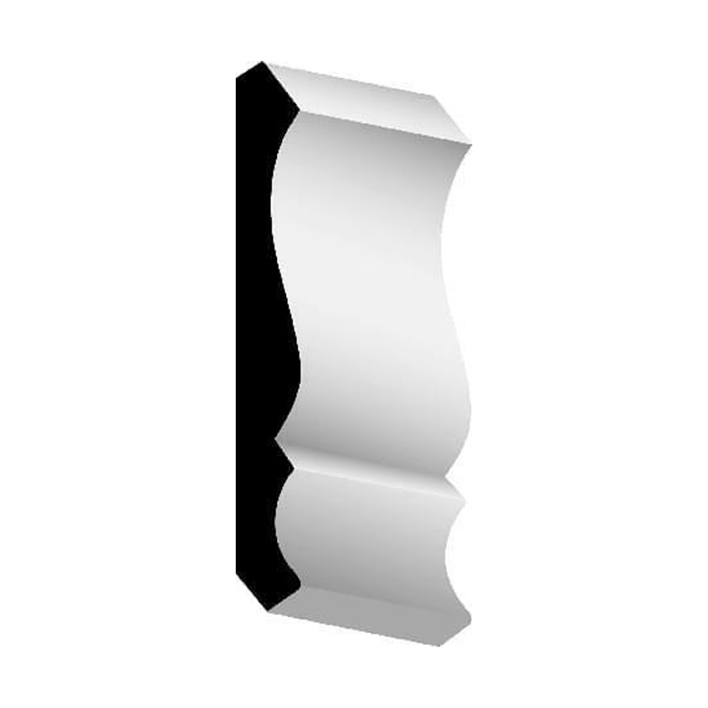 Woodgrain Millwork WM 47 Primed Pine Crown Molding 9/16 in. x 4 5/8 in. x 16 ft.