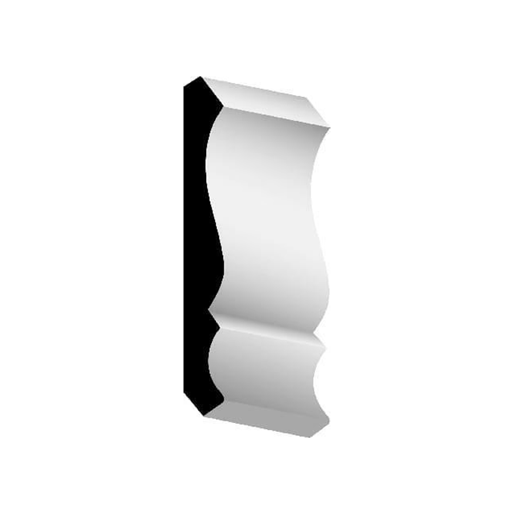 Woodgrain Millwork WM 48 Primed MDF Crown Molding 9/16 in. x 4 1/4 in x 16 ft.