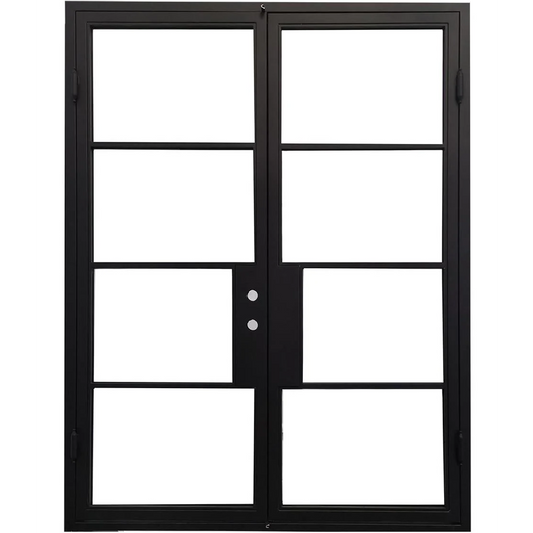 5/0x8/0 French Exterior Wrought Iron Prehung Door