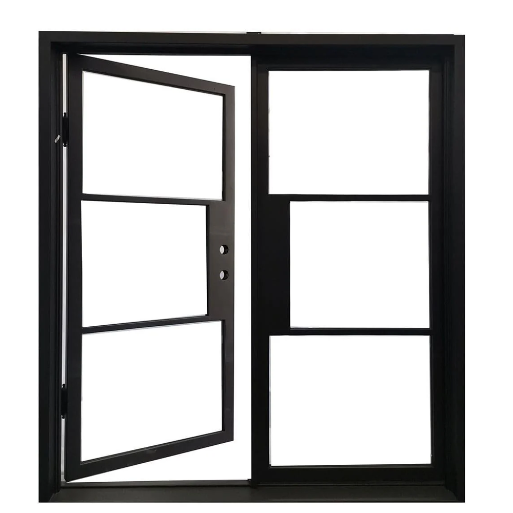 5/0x6/8 French Exterior Wrought Iron Prehung Door