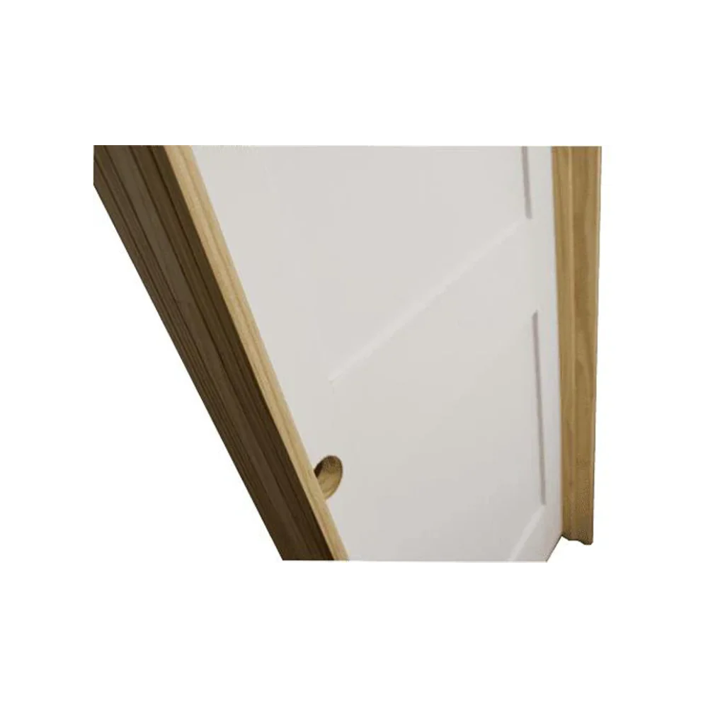 32 in x 96 in White 2-Panel Shaker Solid Core Primed MDF Prehung Interior Door