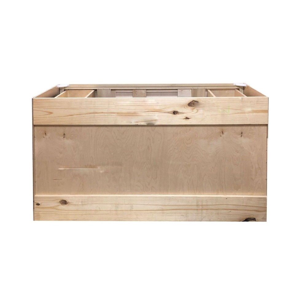 42 in Sink Base Bathroom Vanity Cabinet in Unfinished Poplar | Shaker Style