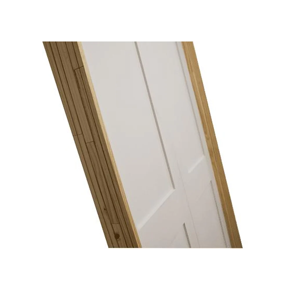 72 in X 96 in White Shaker 2-Panel Solid Core Primed MDF Prehung Interior French Door