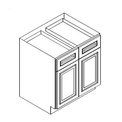 PW-B33B ( Base - 33"Wx24"Dx34.5"H * 2 Doors, 2 Drawers )