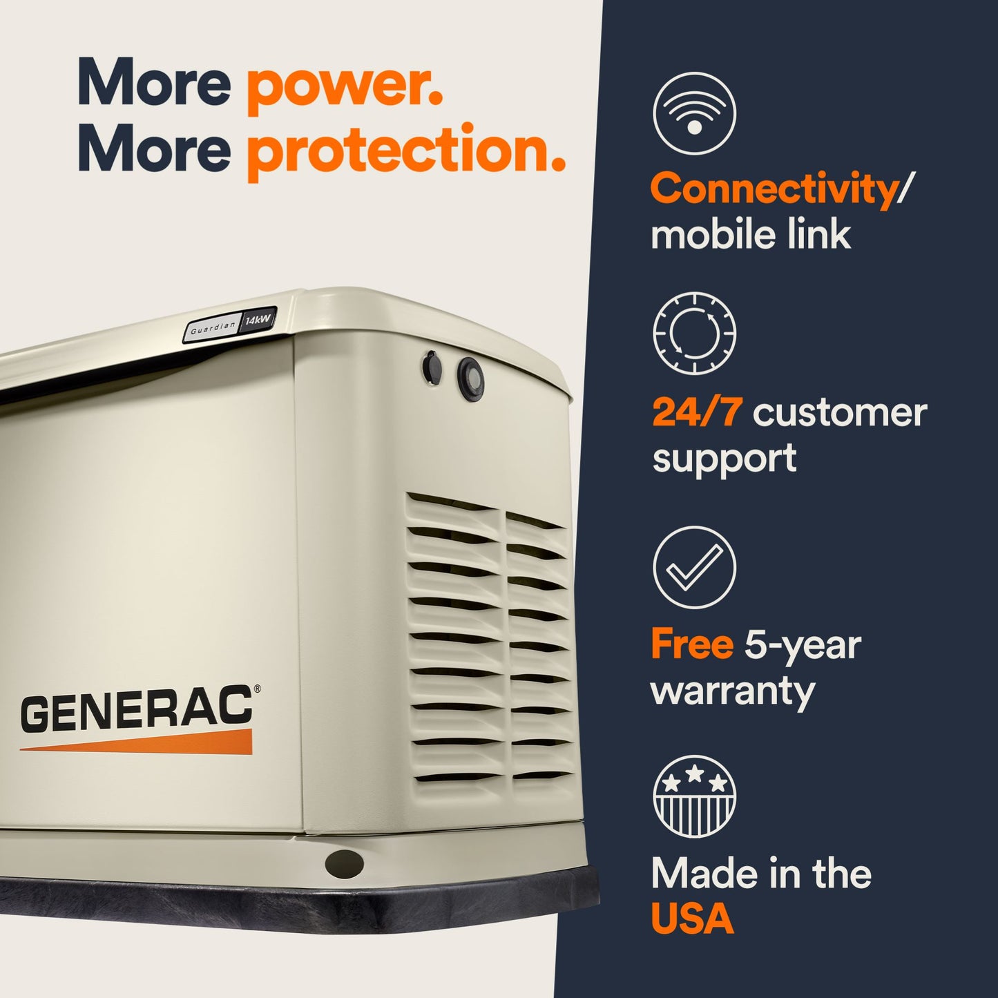 Standby Generator, 14kW | WiFi Enabled