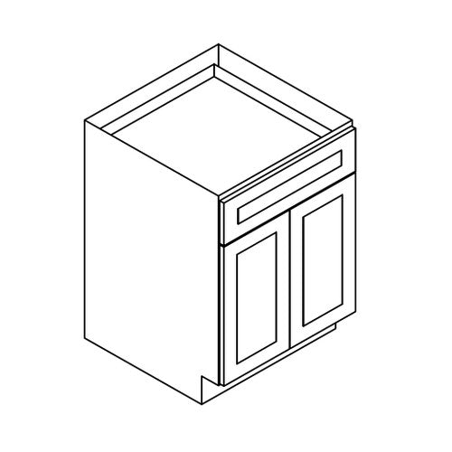 PW-B27B ( Base - 27"Wx24"Dx34.5"H * 2 Doors, 1 Drawer )