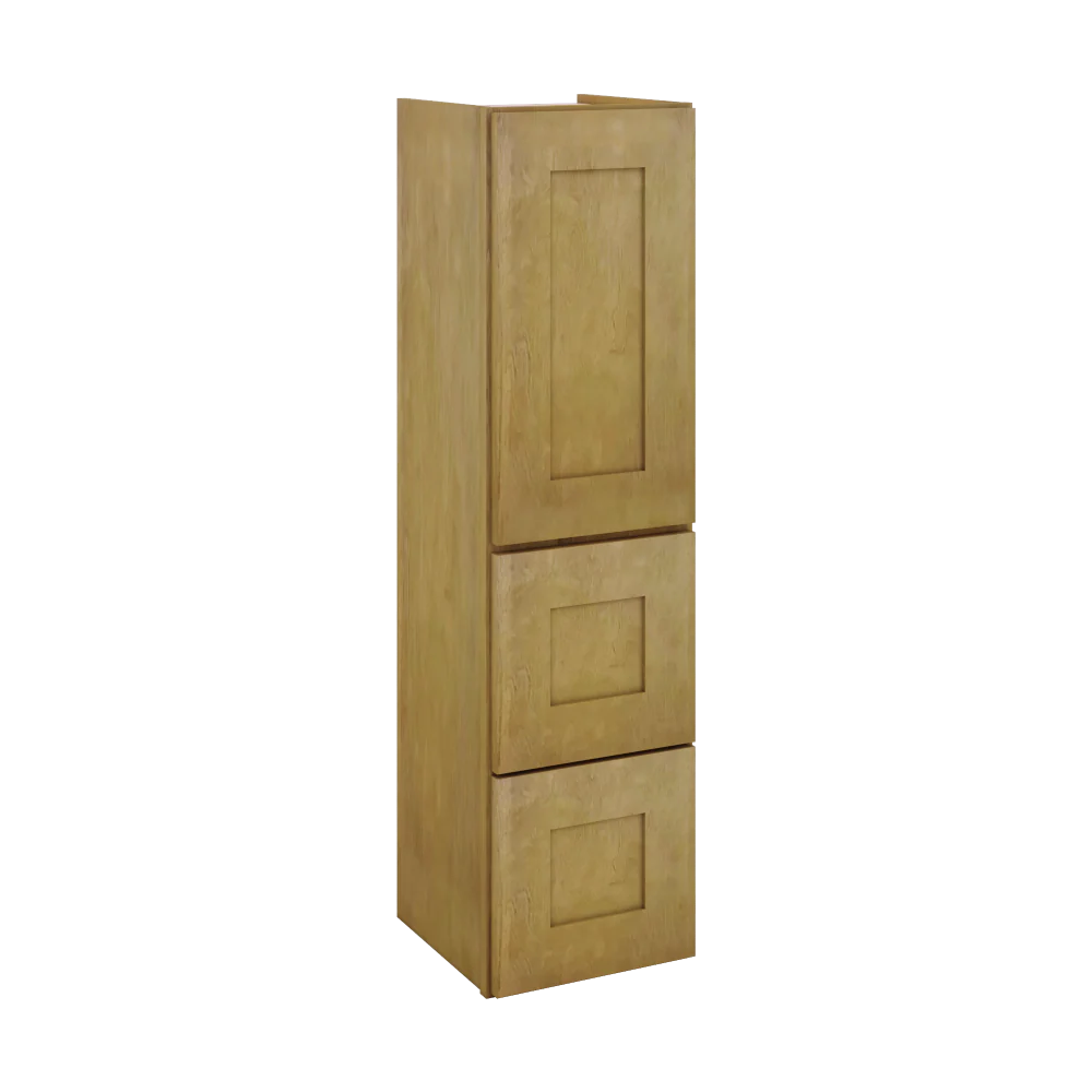 Modernform Cabinet Natural Shaker 12" W X 45" H X 12" D Vanity Countertop Linen Cabinet