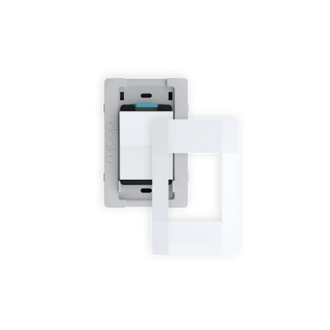 Quick Wire Backplate With Single Pole Simple Rocker Switch