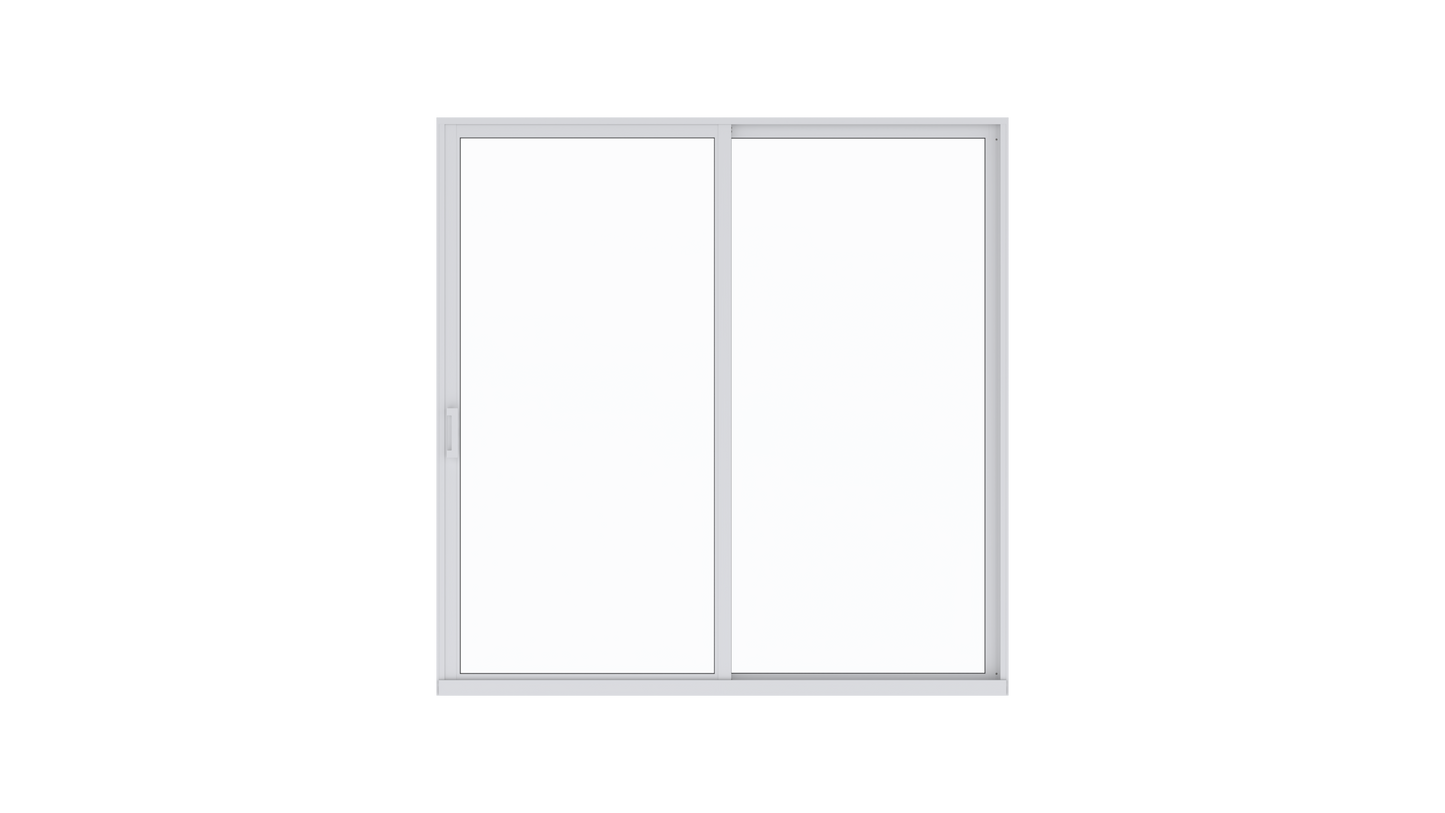 ES-EL400 sliding glass door front view