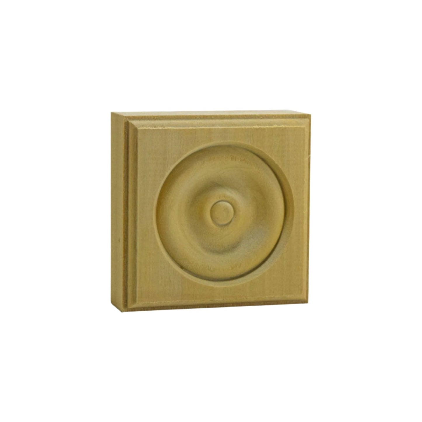 EWAP30 Rosette Casing Corner Block 1 inch x 3 inch Square Unfinished