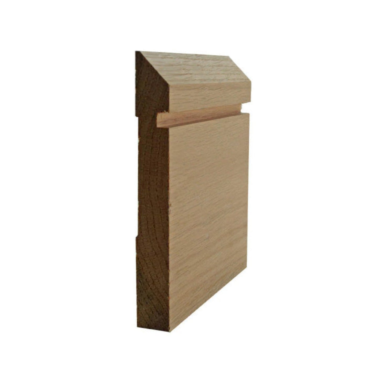 EWBB20 Bevel Groove 5-1/4" Tall x 11/16" Baseboard Moulding Unfinished