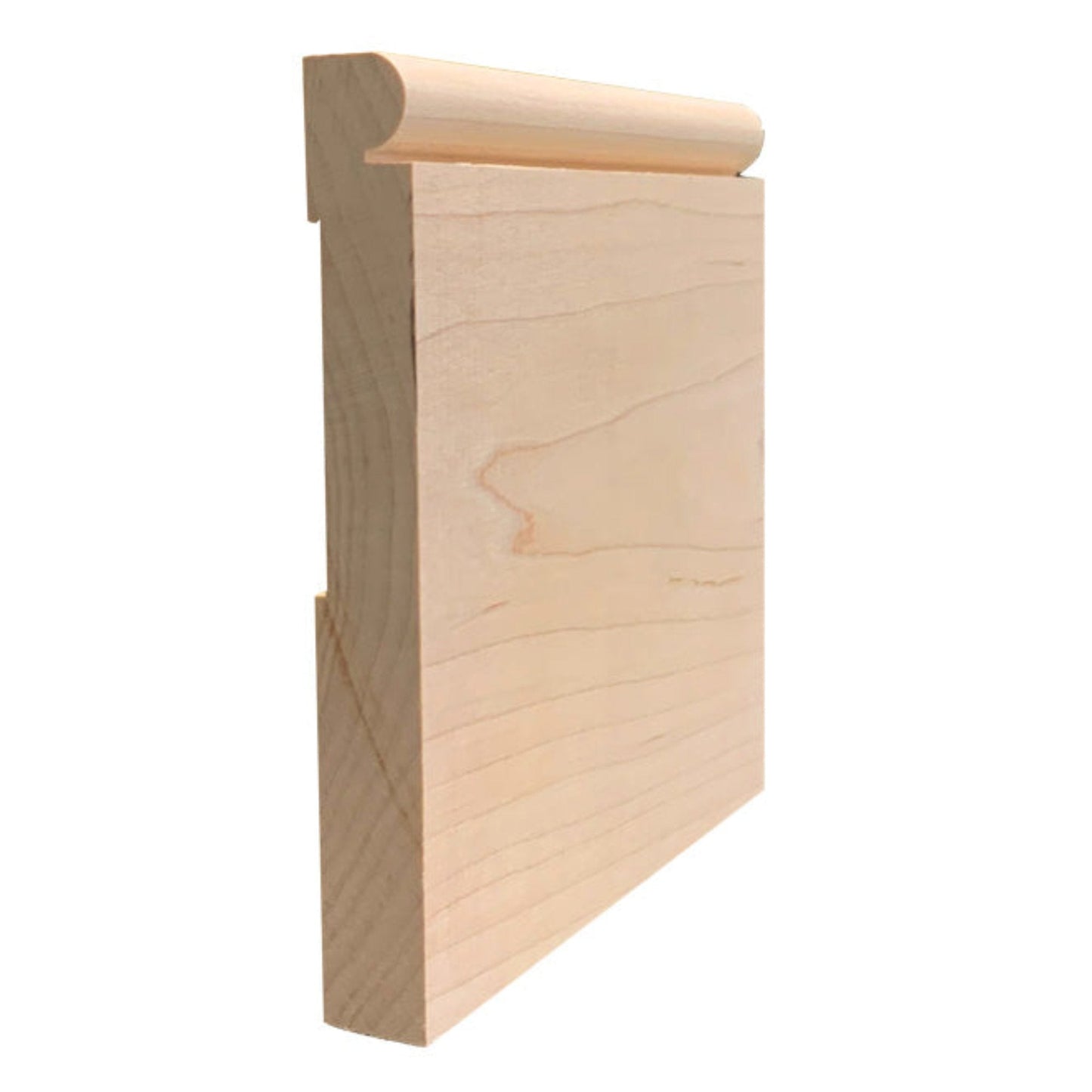 EWBB26 Beaded 5-1/4" Tall x 11/16" Baseboard Moulding. Unfinished