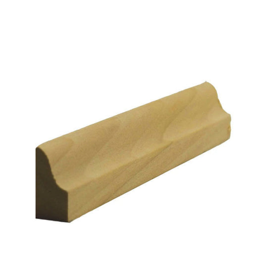 EWBS15 Baseboard Shoe 3/4" Tall x 7/16" Ogea Style. Unfinished