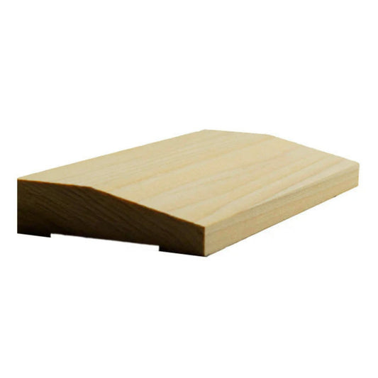 EWCA41 Beveled Modern Casing 2-1/2" wide x 3/4" Contemporary Unfinished Trim