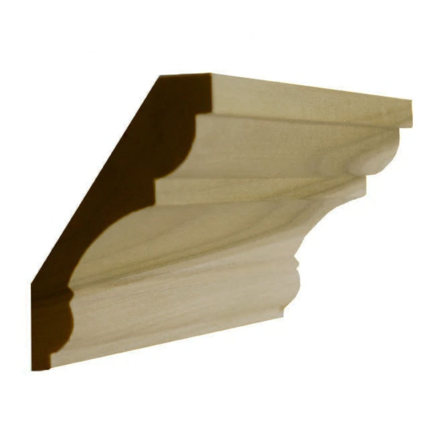 EWCR20 Crown 3/4" x 3-5/8" Unfinished 2-3/4" High x 2-1/4" Deep