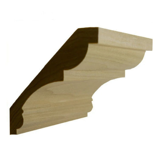EWCR21 Crown 3/4" x 4-5/8" Unfinished 3-1/4" High x 3-1/4" Deep
