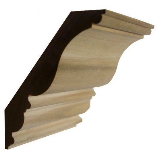 EWCR28 Crown 1-1/16" x 6-1/8" Unfinished 4-3/4" High x 3-7/8" Deep
