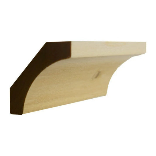 EWCR39 Cove Crown 3/4" x 2-5/8" Unfinished 1-7/8" High x 1-3/4" Deep