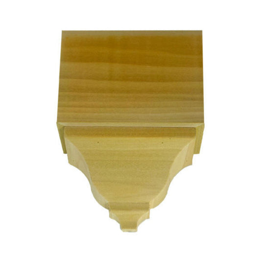 EWCR62 Crown Mid Block 3-1/2 Tall x 2-3/8 deep 4-3/4" Face Unfinished