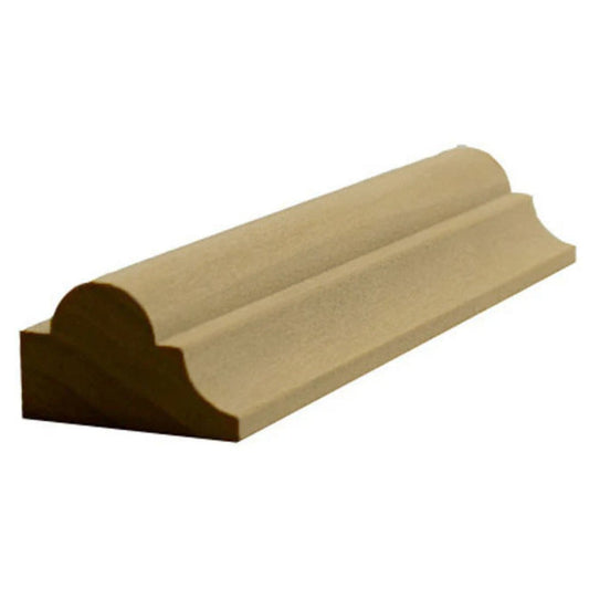 EWPM23 Nose and Cove Panel Molding 1-1/4" wide x 3/4" Trim. Unfinished