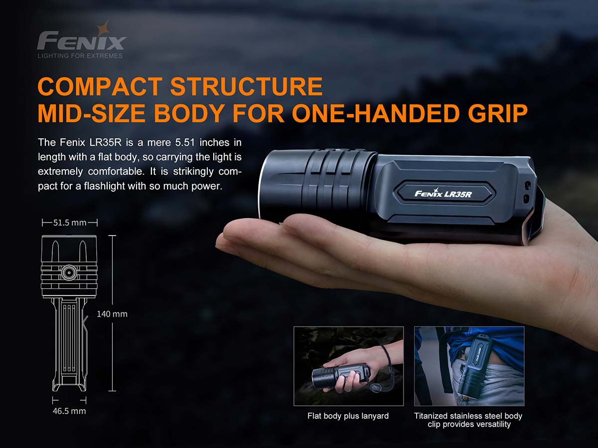 Fenix LR35R Rechargeable Flashlight