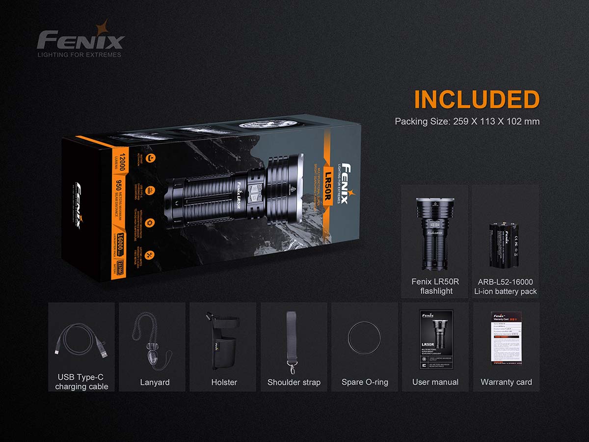 Fenix LR50R Flashlight