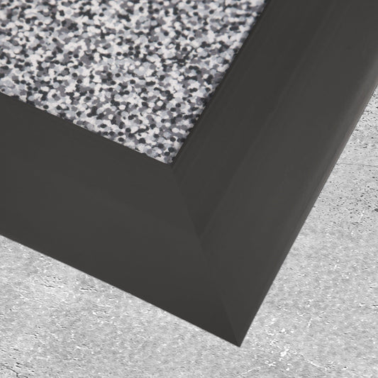 Close up shot of black vinyl edge trim