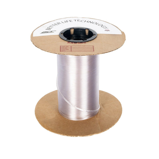 Clear welding rod on spool