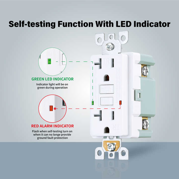 GFCI 20AMPS Receptacle  Outdoor Socket Breves 20amp