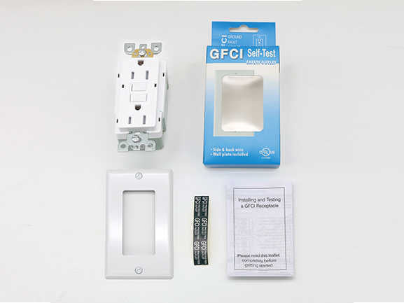 American 125V 15Amp Socket Ground Fault Circuit Interrupter Outlet TR Tamper Resistant GFCI Receptacle Outlet