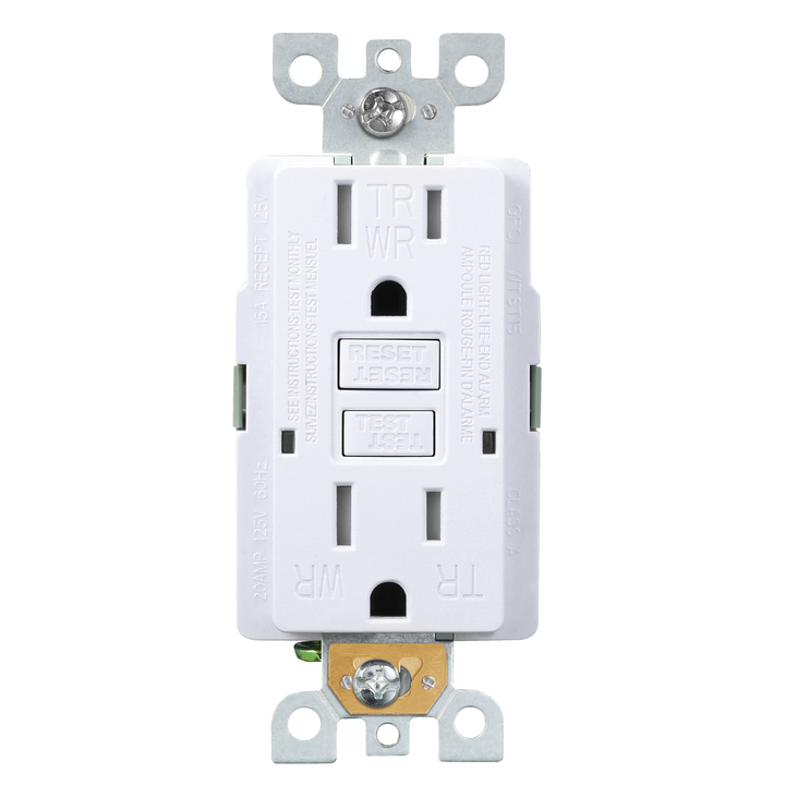 Free Samples Socket Wall Outlet Gffloralelacele Leakage Current Protection Breaker Used for Laundryslimm Wet Sink Opp Bag GFCI
