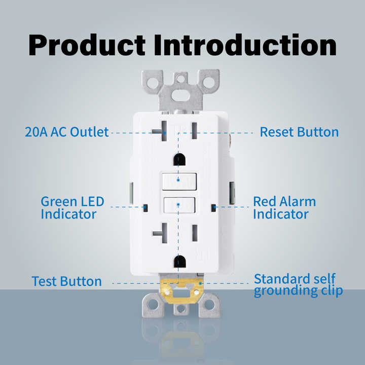 GFCI 20AMPS Receptacle  Outdoor Socket Breves 20amp