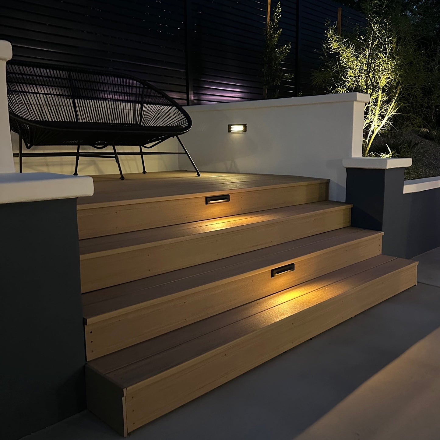 Arrow Simple Louv Brass Deck Light