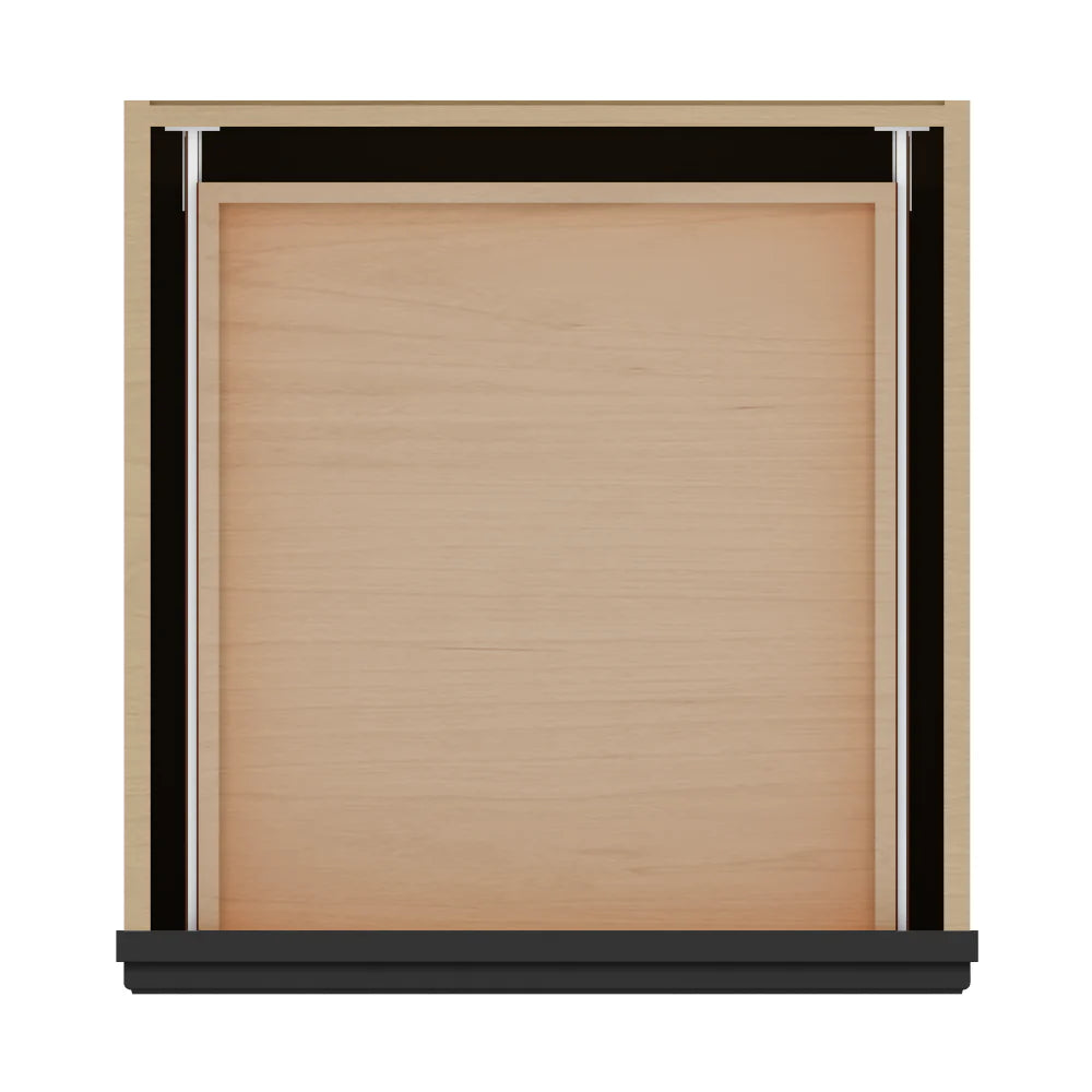 J&K Charcoal E2 Vanity 3 Drawer Base 21" W x 33" H x 21" D