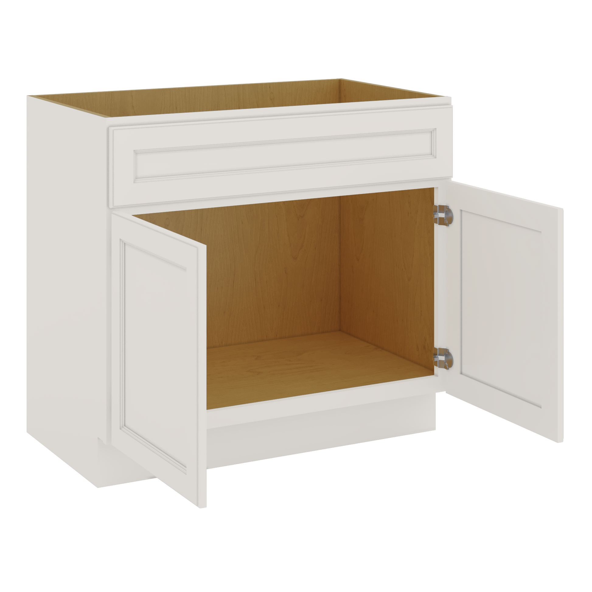 J&K Dove E1 Vanity Base Sink Door/False Drawer 36" W x 33" H x 21" D