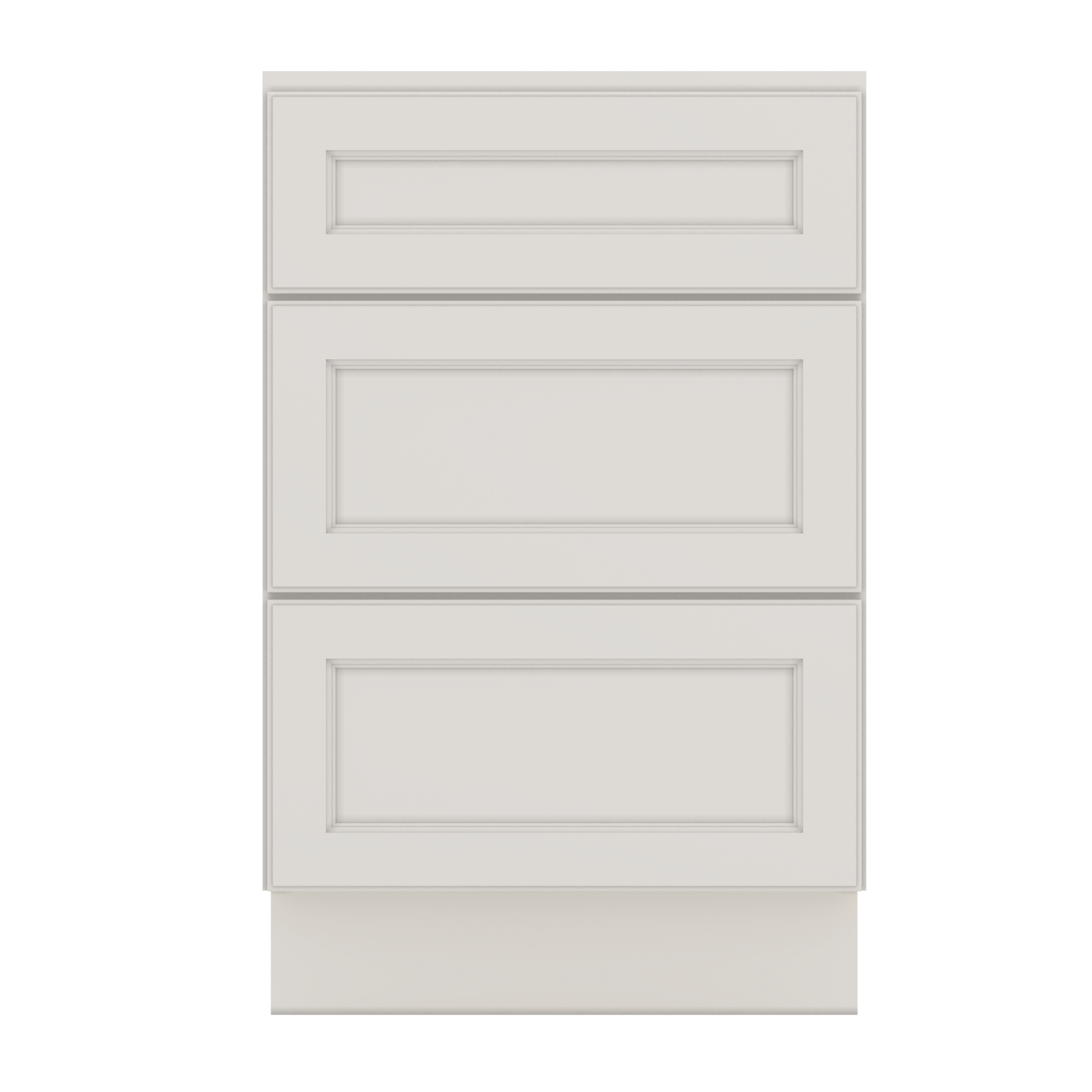 J&K Dove E1 Vanity 3 Drawer Base 24" W x 33" H x 21" D