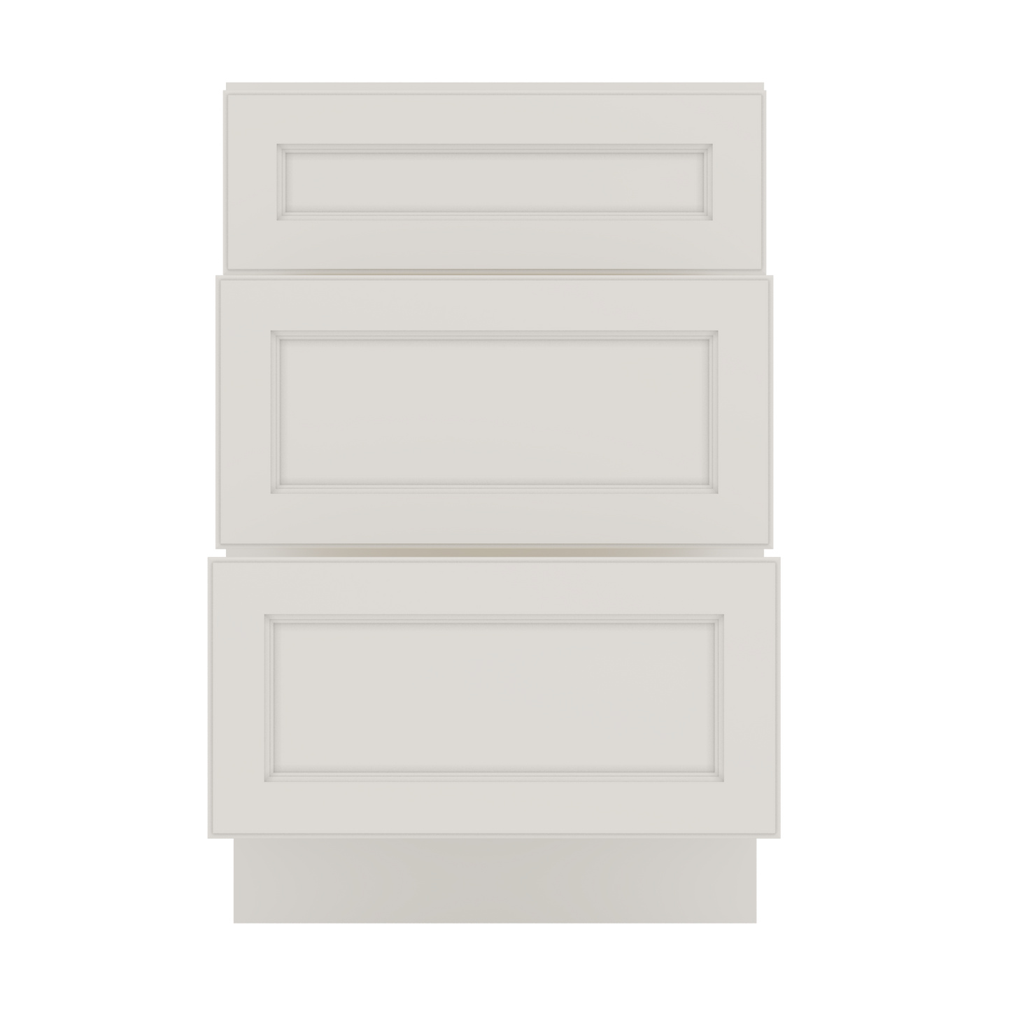 J&K Dove E1 Vanity 3 Drawer Base 24" W x 33" H x 21" D