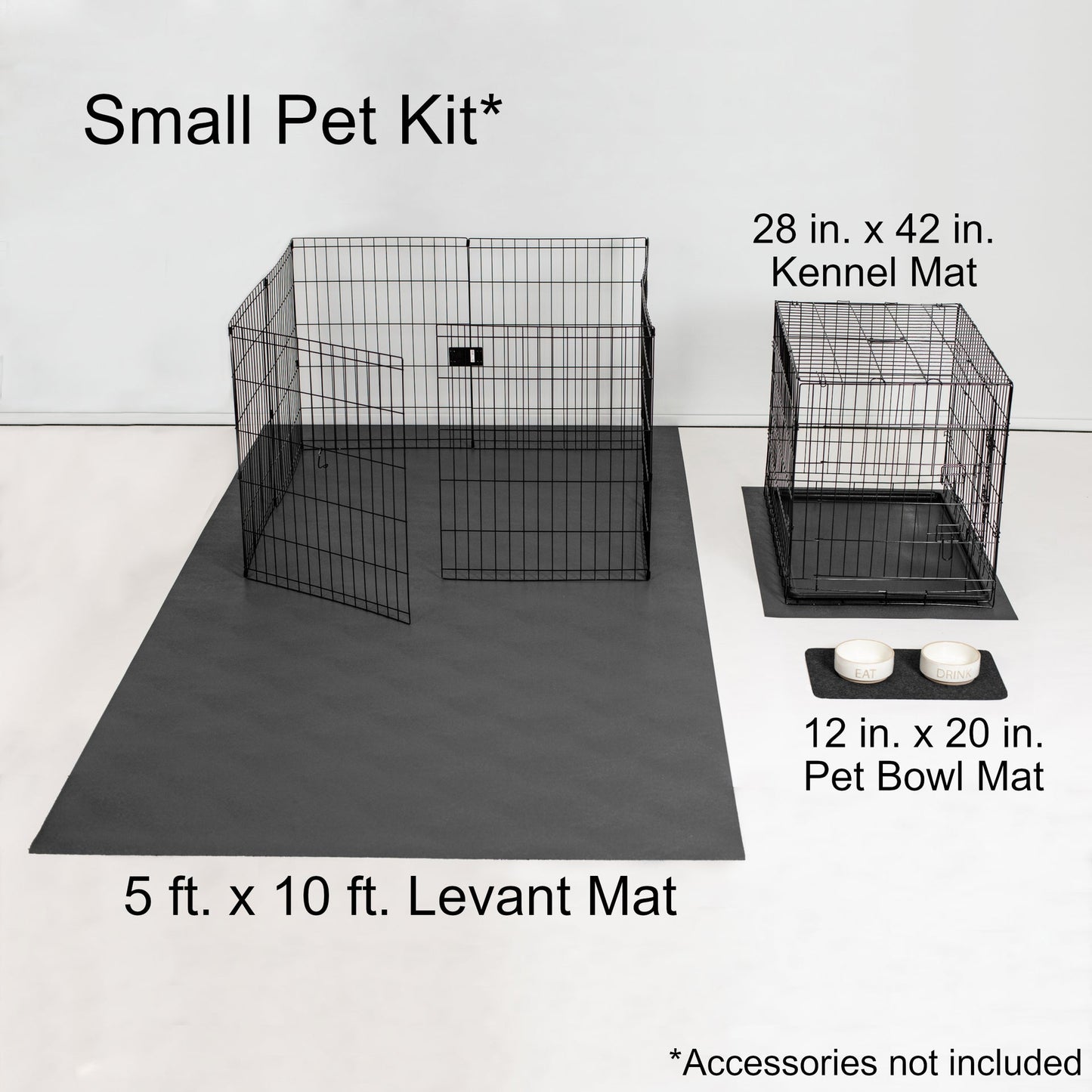 Slate Grey small-size New Pet Parent Kit with accessories