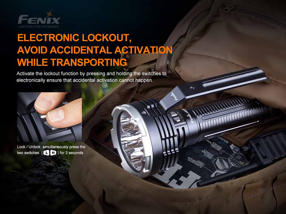 Fenix LR80R Flashlight – 18000 Lumens Spotlight