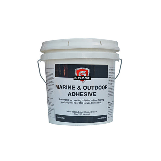 White tub of adhesive